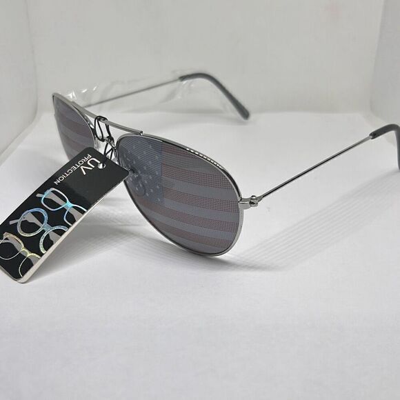 Aviator Patriotic Unisex USA 4th of July Independence Day Sunglasses - Picture 1 of 3